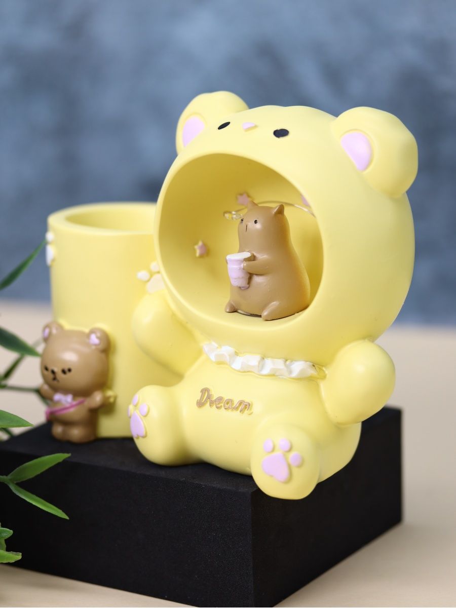 Ночник-подставка iLikeGift для канцелярских принадлежностей Dream bear yellow - фото 3