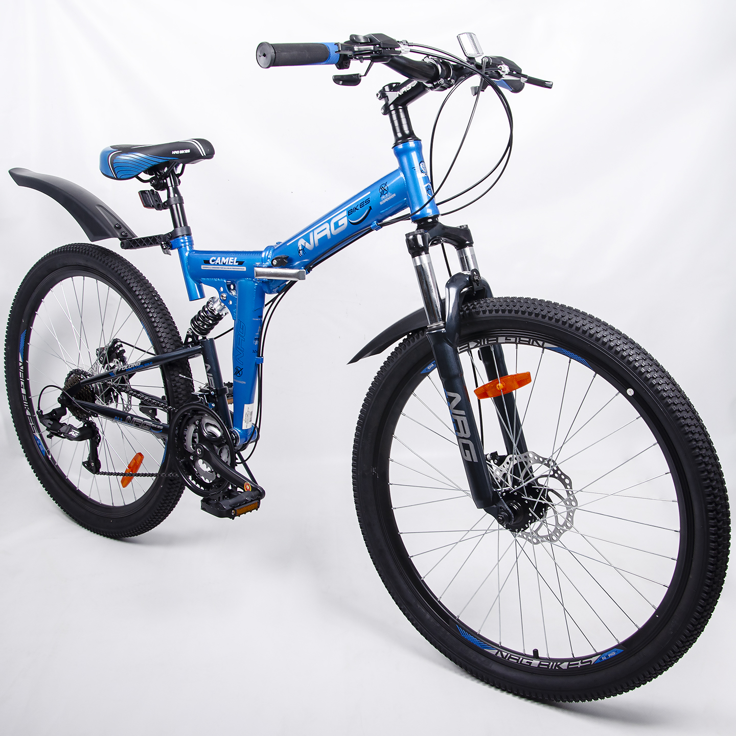 Велосипеды NRG BIKES Camel 26 blue-black-silver - фото 10