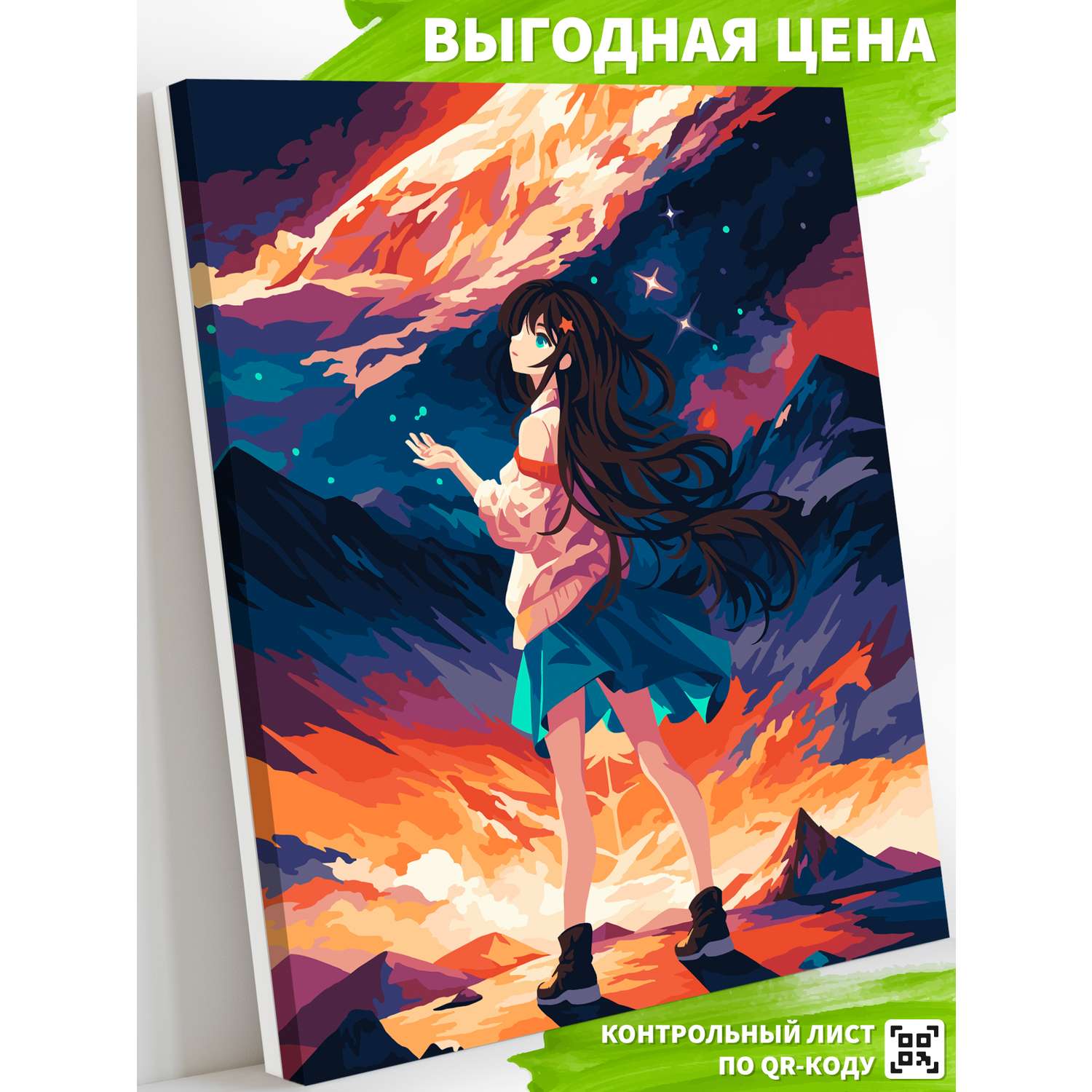 Картина по номерам Art on Canvas холст на подрамнике 40х50 см Аниме арт - фото 11