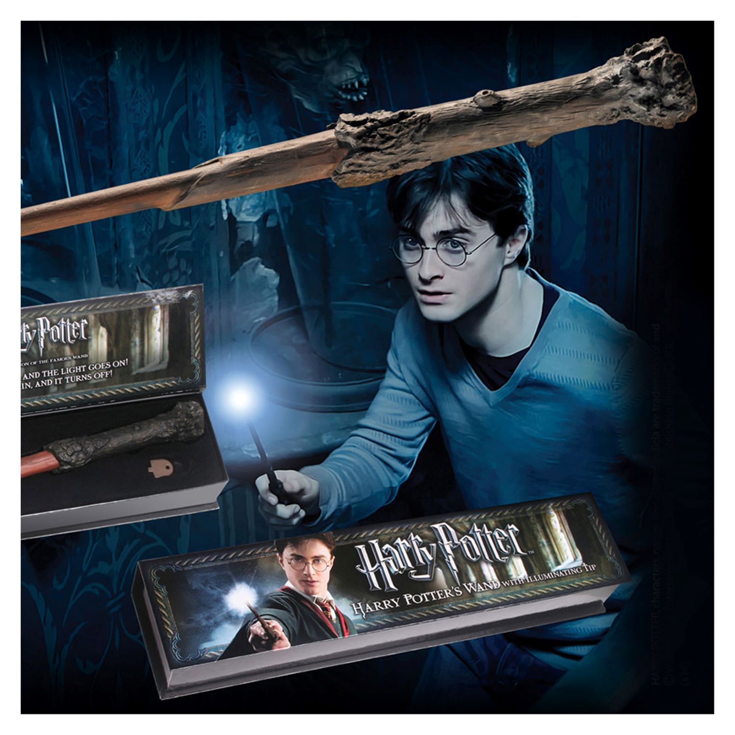 Волшебная палочка-фонарик Harry Potter Гарри Поттер 35 см - фото 6