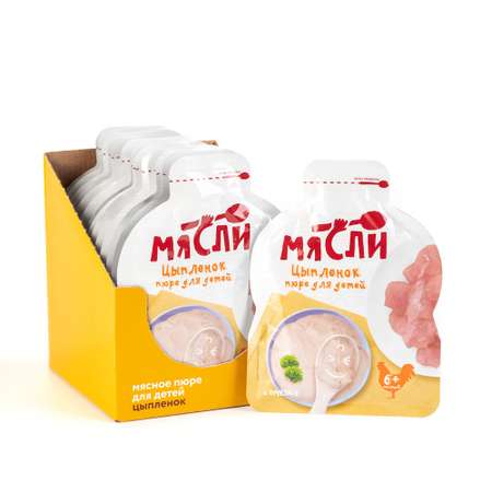 Пюре мясное Мясли цыпленок с 6 месяцев 12 шт