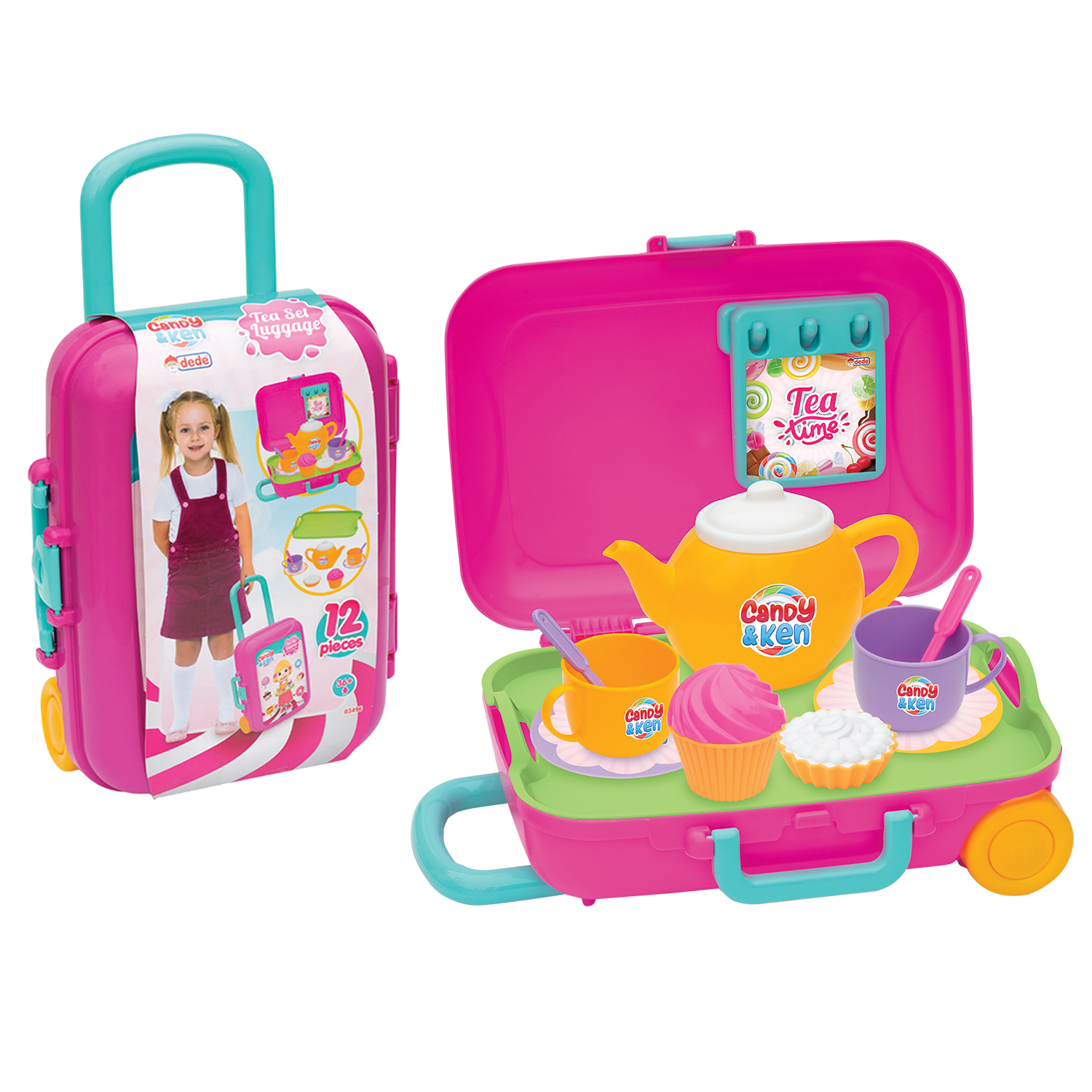Игровой набор в чемодане DEDE Мини-кофейня Candy и Ken на колесах - фото 2