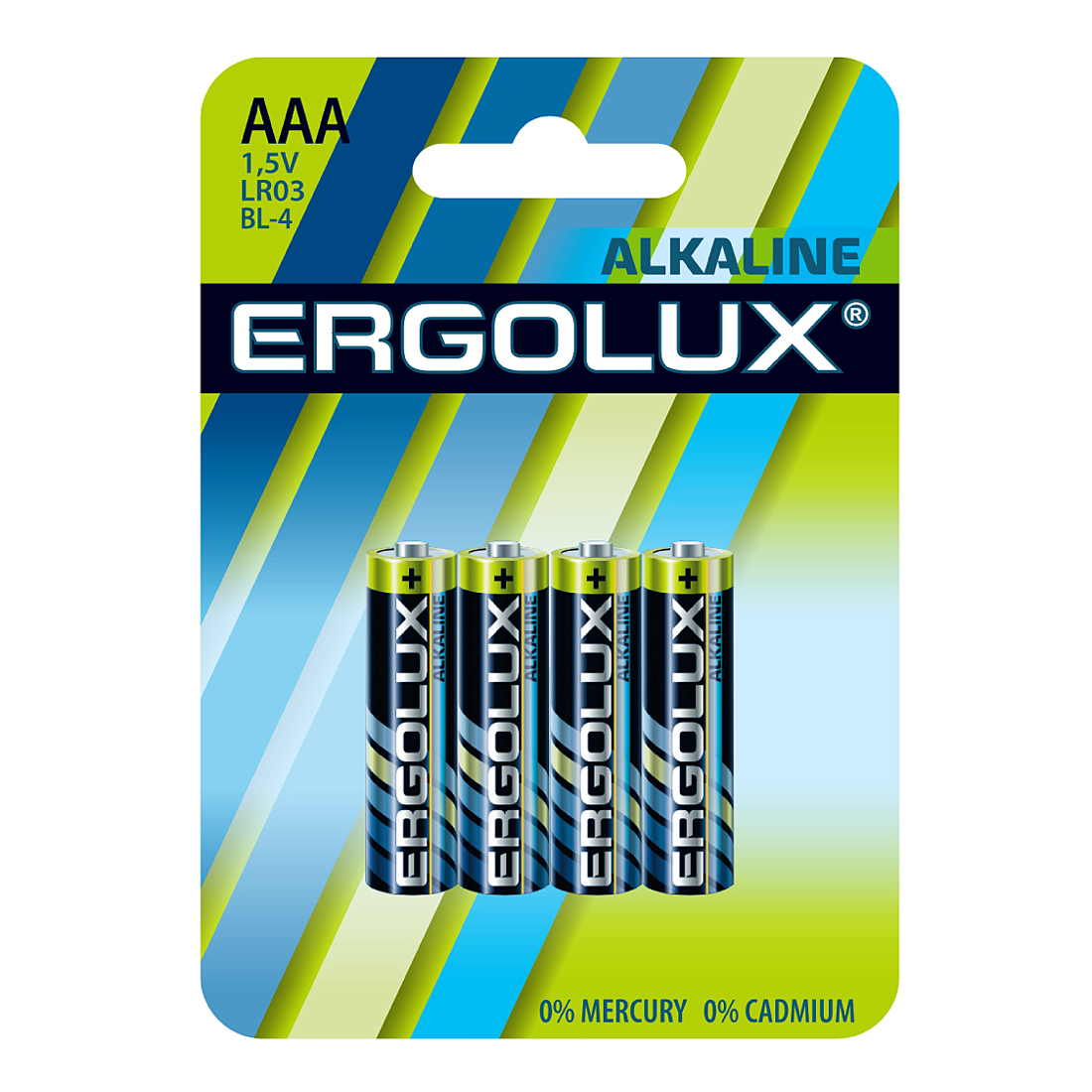 Батарейки Ergolux LR03 BL-4 - фото 1