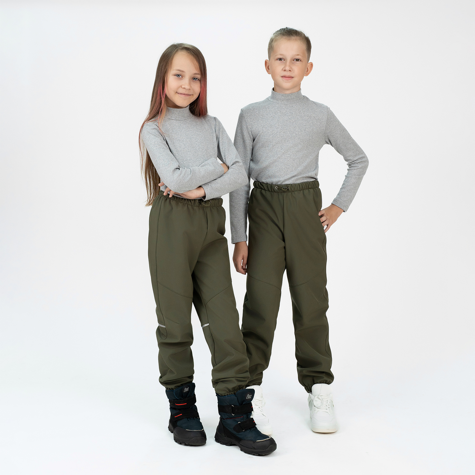 Брюки Arctic kids 10-034 хаки - фото 2