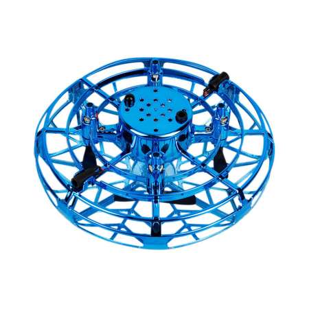 Мини квадрокоптер Uniglodis индуктивный НЛО SP330 синий
