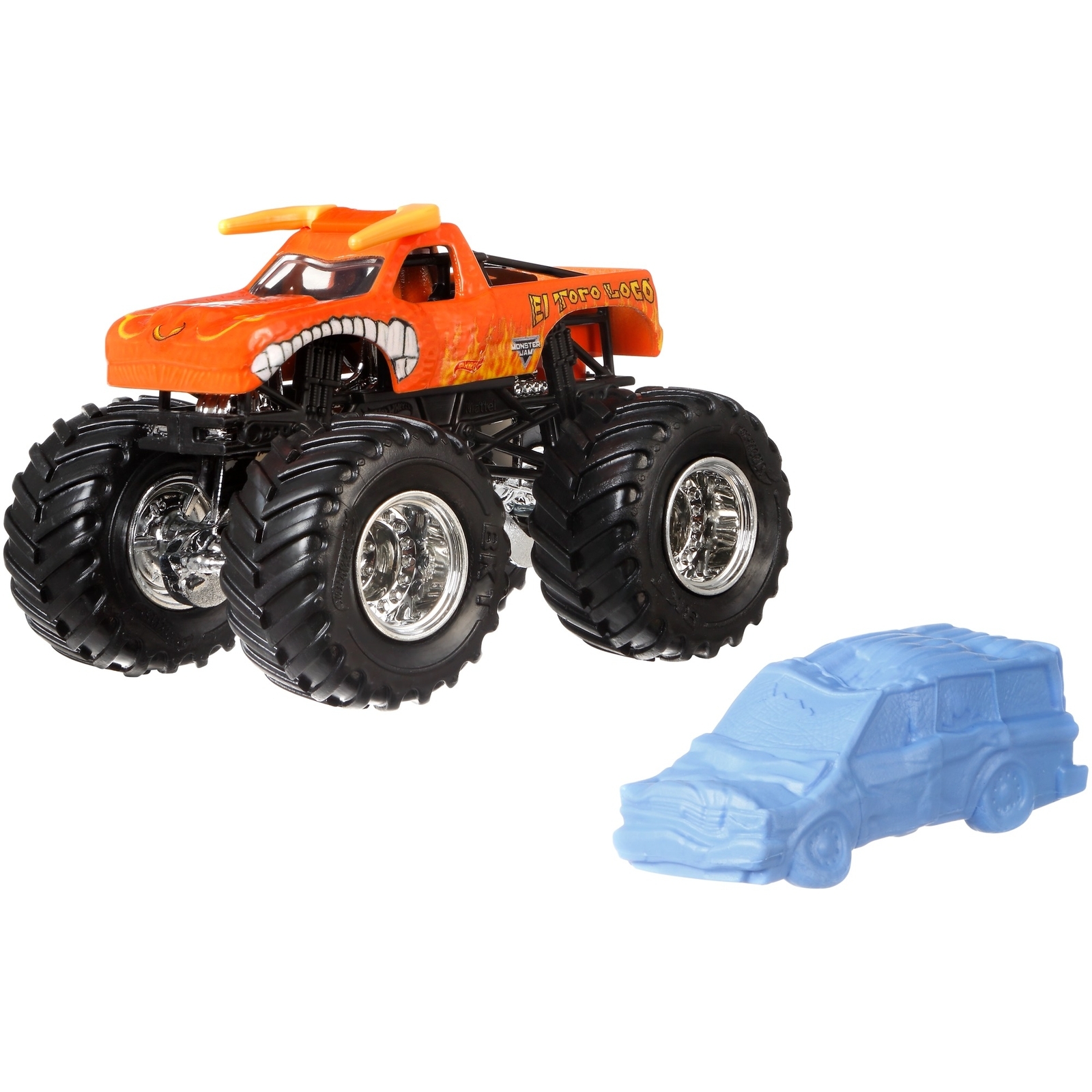 Машина Hot Wheels Monster Jam 1:64 Creatures Эль Торо Локо Красный FLX26  купить по цене 88 ₽ в интернет-магазине Детский мир