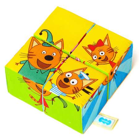 Набор кубиков МЯКИШИ «Три Кота. Собери Карамельку»
