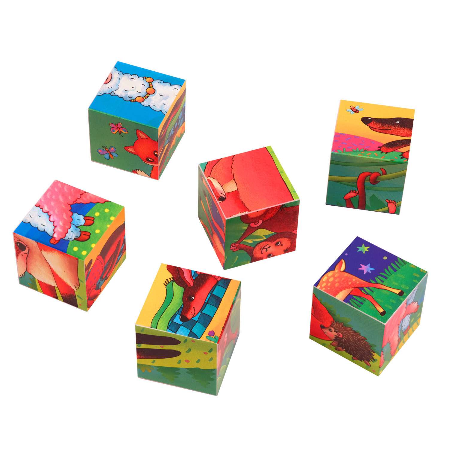 Набор Айрис ПРЕСС IQ кубики Фигурные Мой малыш 6шт - фото 3