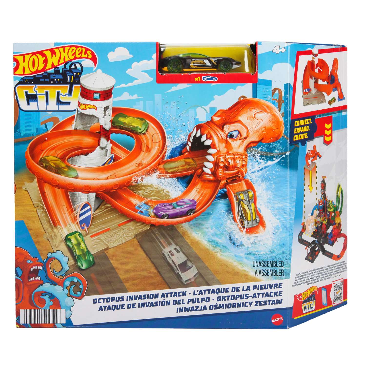 Набор игровой Hot Wheels City Octopus Invasion Attack HDR31 HDR29 - фото 2