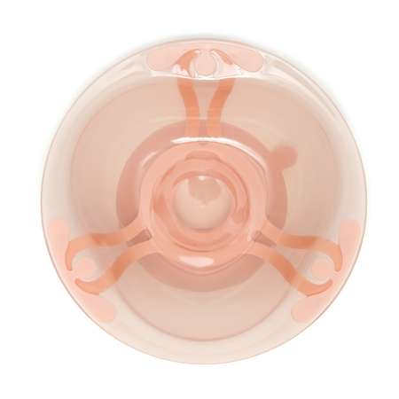 Тарелка BabyGo глубокая на присоске 300мл Розовая