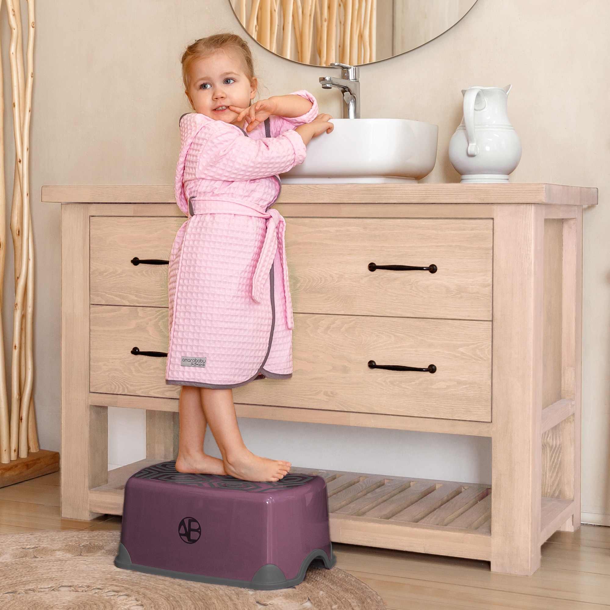 Подставка для ног Amarobaby Moving up фиолетовая - фото 1