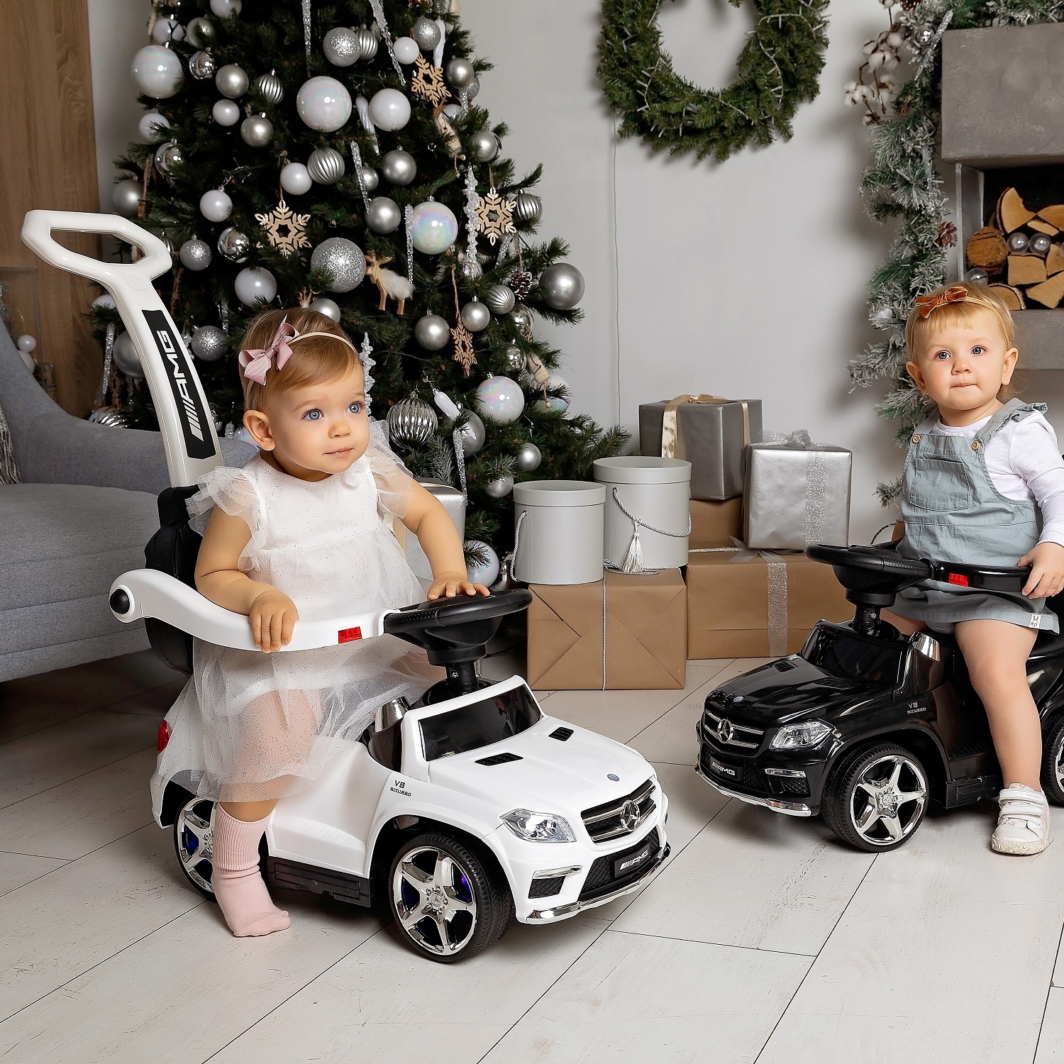 Каталка BabyCare Mercedes-Benz копия модели GL 63 AMG черный - фото 5