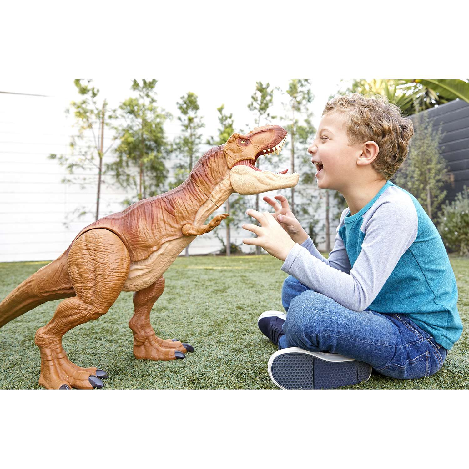 Фигурка Jurassic World Колоссальный динозавр Рекс - фото 13