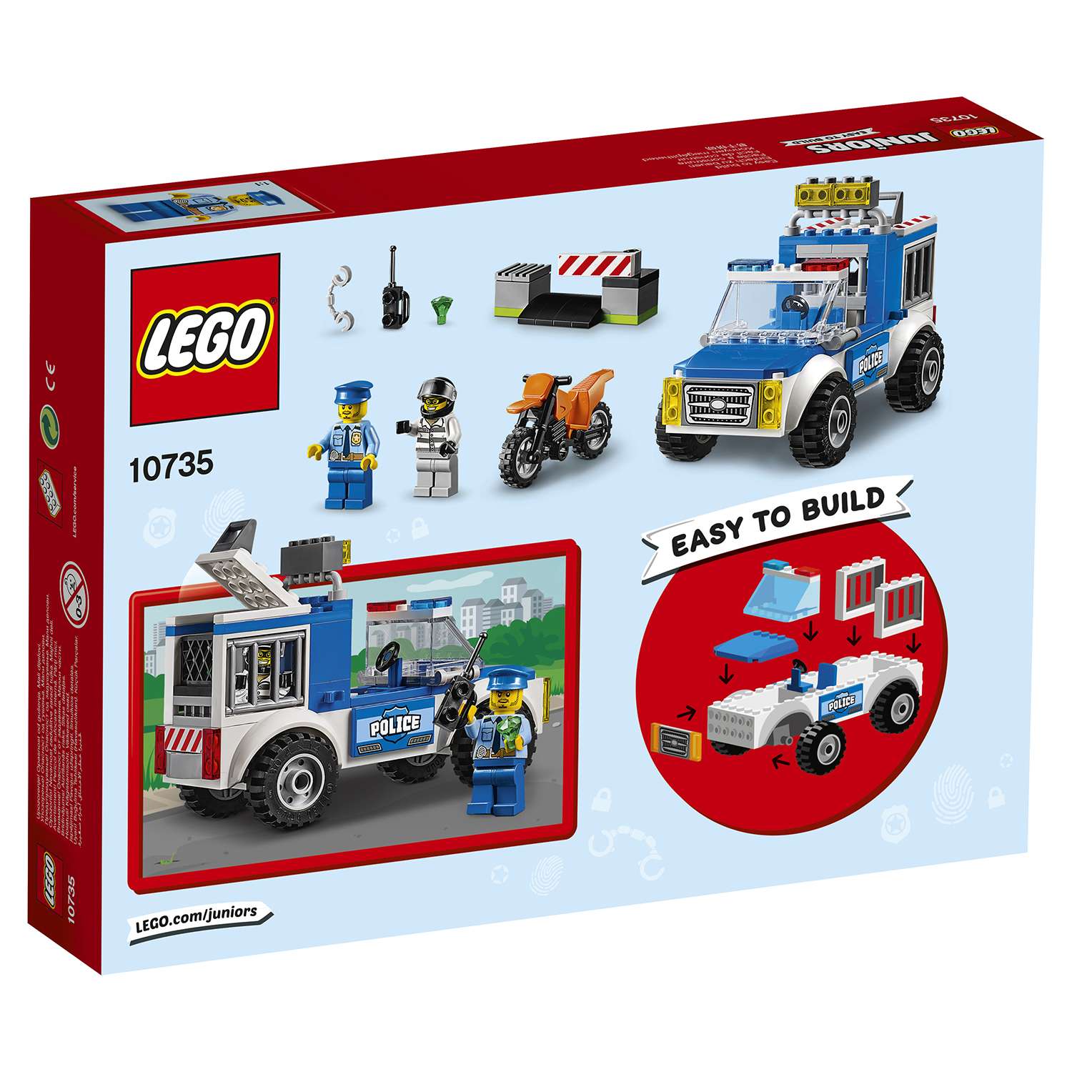 Конструктор LEGO Juniors Погоня на полицейском грузовике (10735) - фото 3