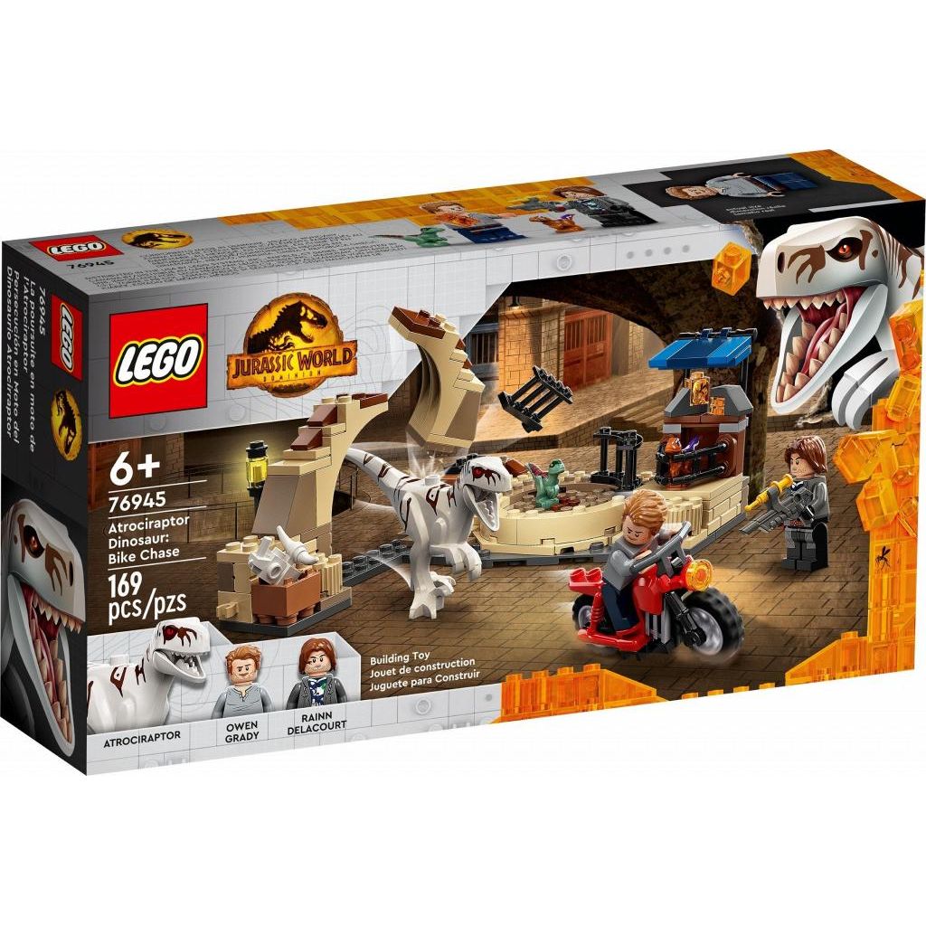 Конструктор LEGO Jurassic World Атроцираптор погоня на мотоцикле 76945  купить по цене 1499 ₽ в интернет-магазине Детский мир