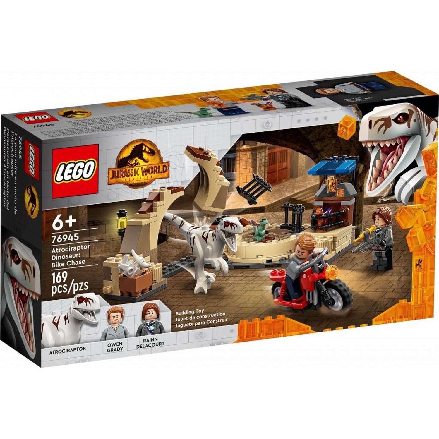 Конструктор LEGO Jurassic World Атроцираптор погоня на мотоцикле 76945 - фото 1