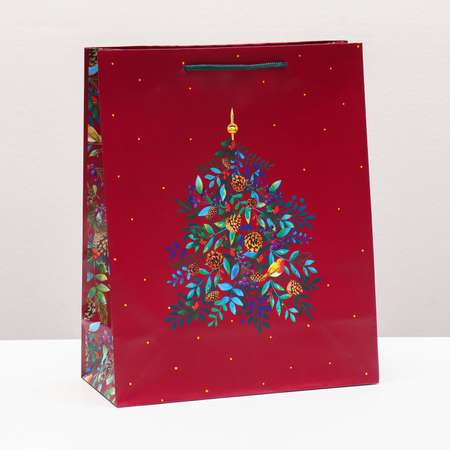 Пакет Sima-Land подарочный «Праздничный венок» 26×32×12 см