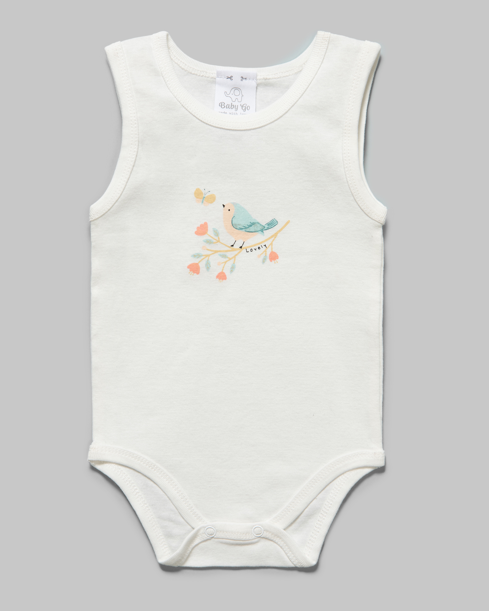 Боди-майка Baby Gо 2 шт цвет белый S24BG1-15601ig-F0JJ купить по цене 349 ₽  в интернет-магазине Детский мир