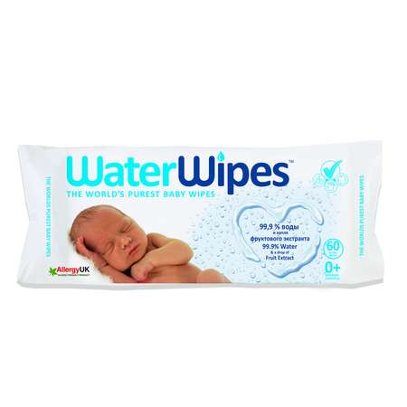 Салфетки влажные WaterWipes 60шт 400110-001