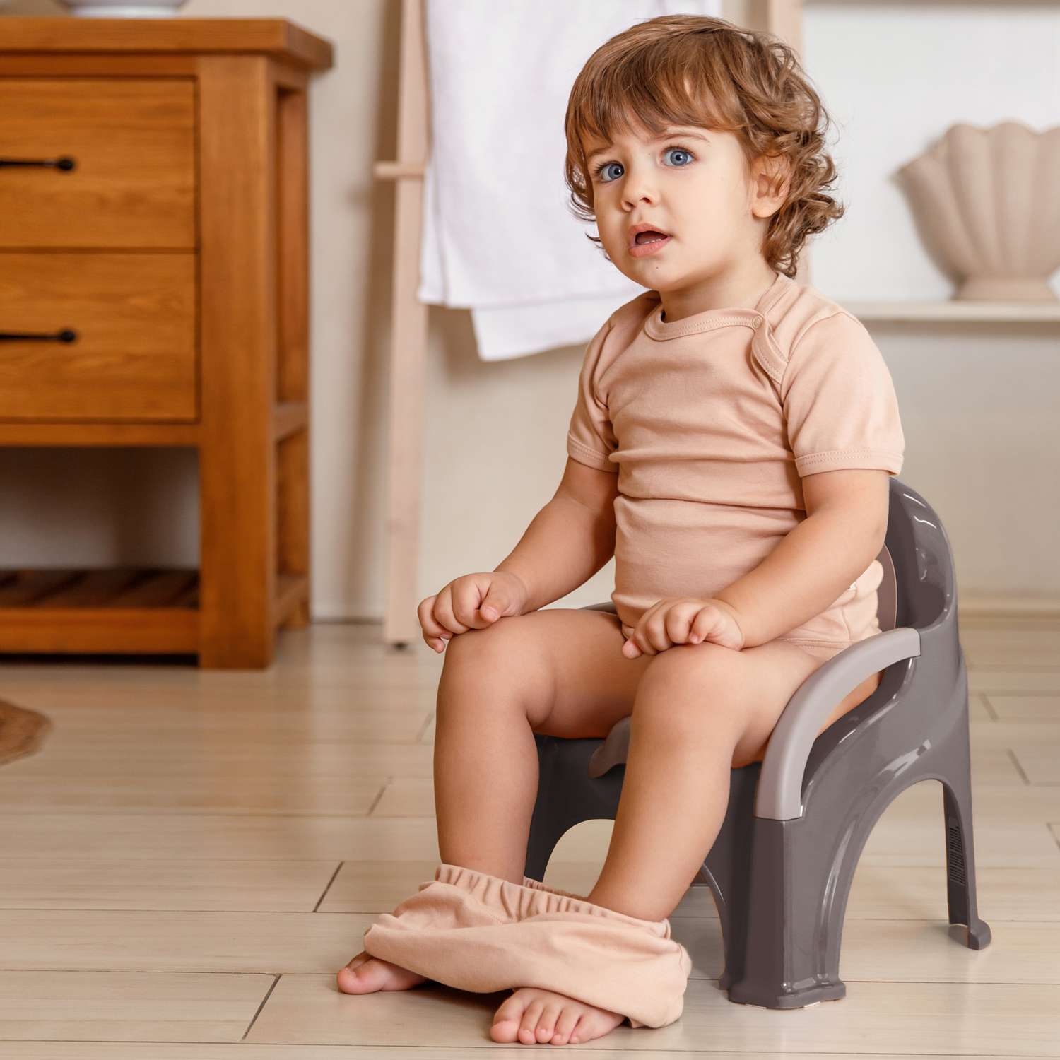Горшок-стул AmaroBaby Baby chair серый - фото 1