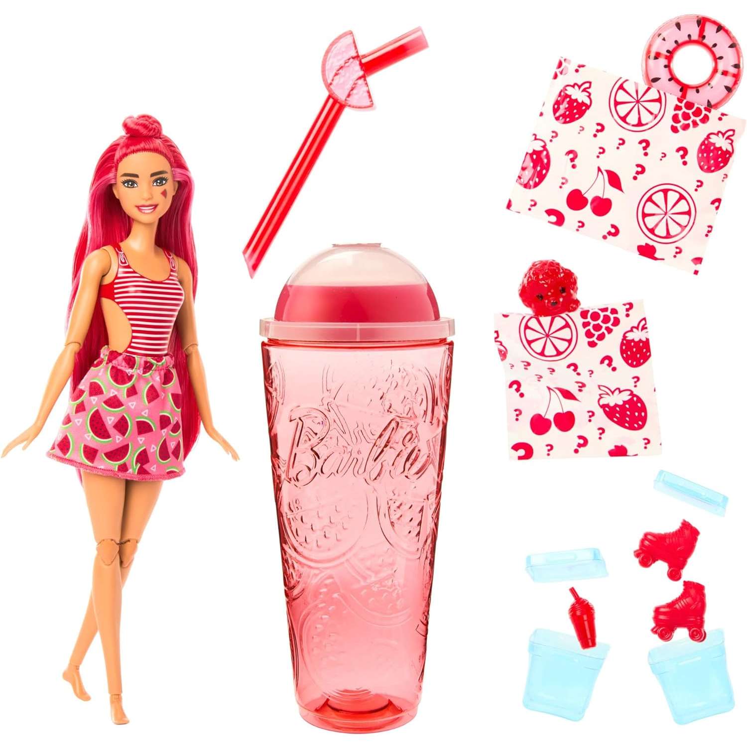 Кукла Barbie Сочные фрукты Арбуз в непрозрачной упаковке (Сюрприз) HNW43 HNW43 - фото 2