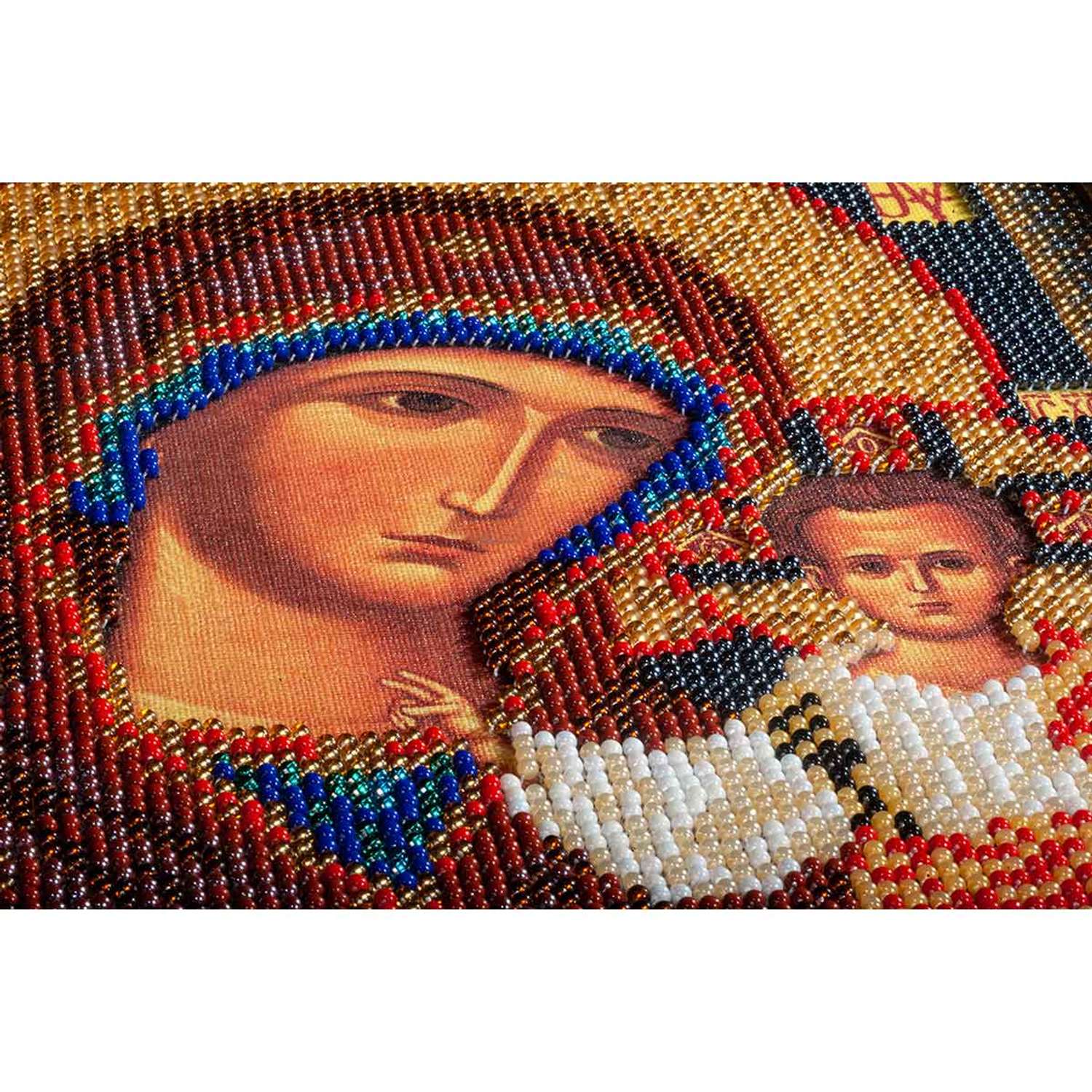 Набор для вышивания Радуга бисера иконы бисером В148 Казанская Богородица 19x23см - фото 5
