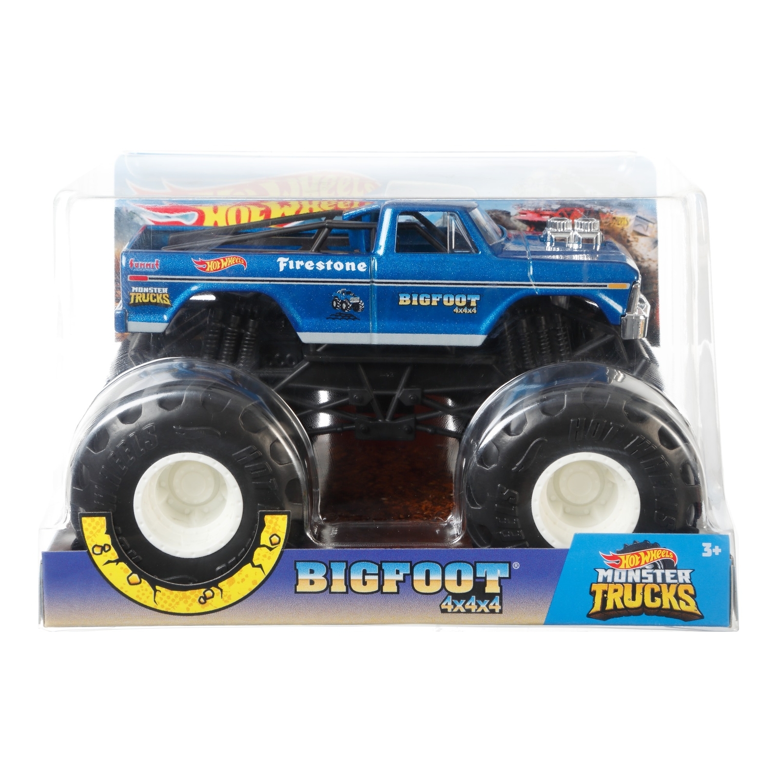 Машинка Hot Wheels Monster Trucks 1:24 Бигфут GBV32 купить по цене 2799 ₽ в  интернет-магазине Детский мир