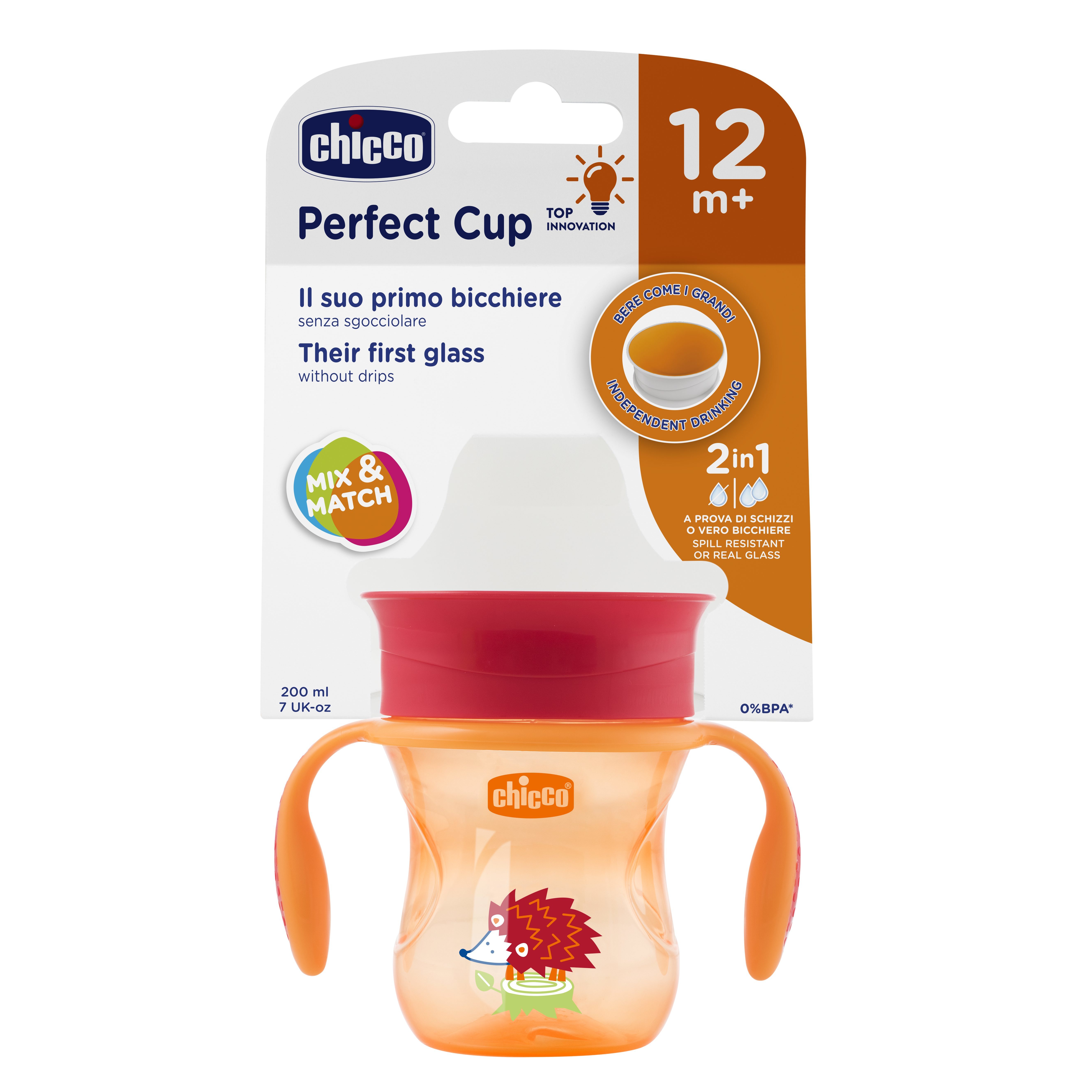 Поильник Chicco Perfect Cup носик 360 266мл с 12месяцев Красный - фото 2