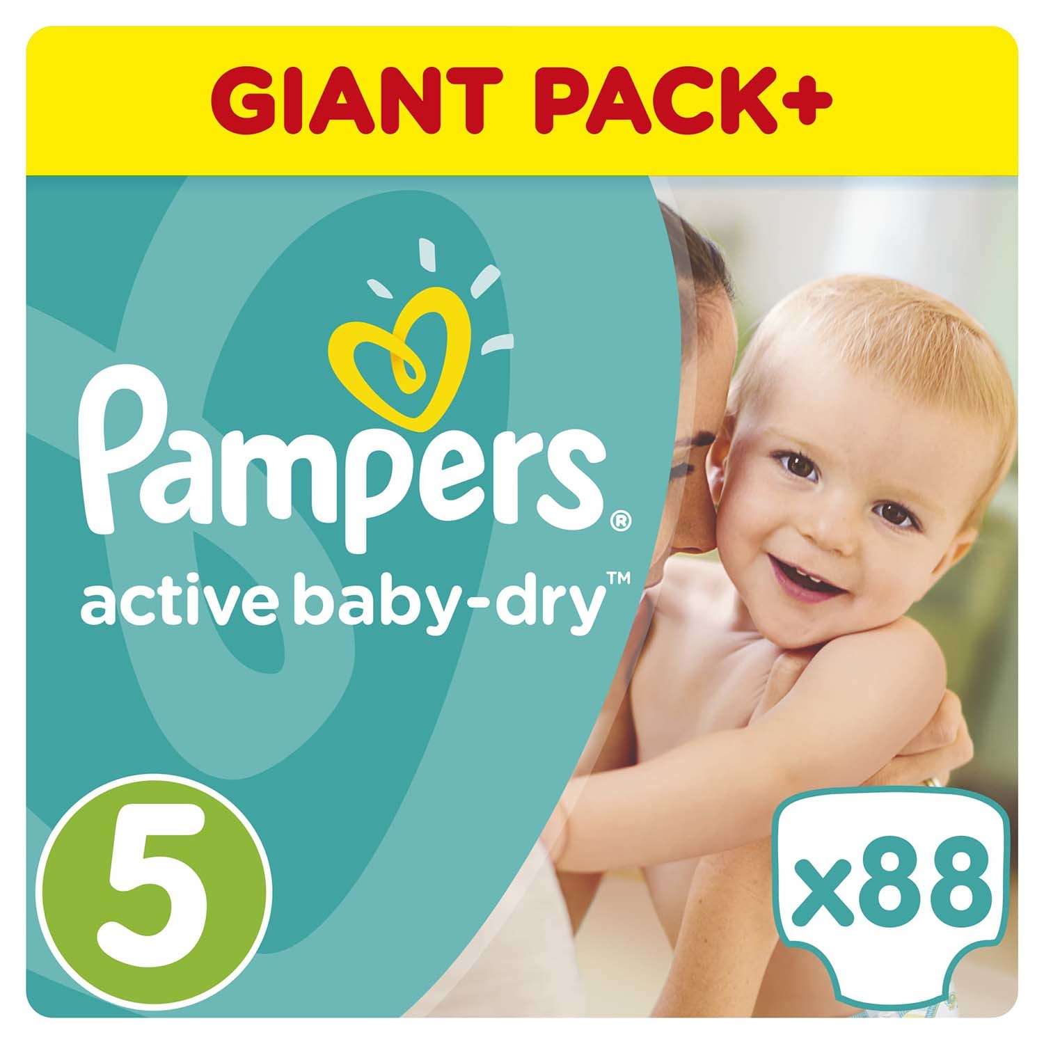 Подгузники Pampers Active Baby Малая Мега 11-18кг 87шт - фото 1