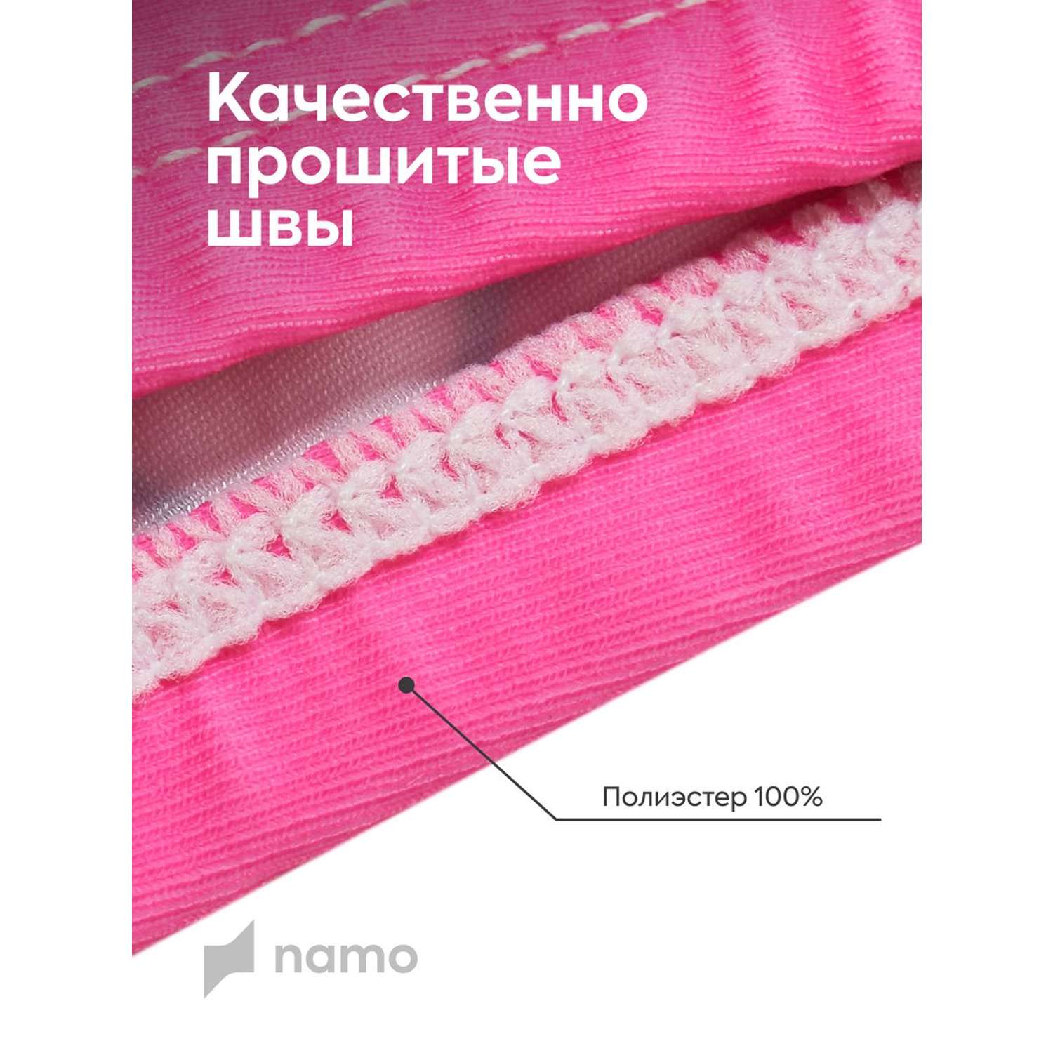 Детская шапочка для плавания Namo розовая_единорог - фото 4