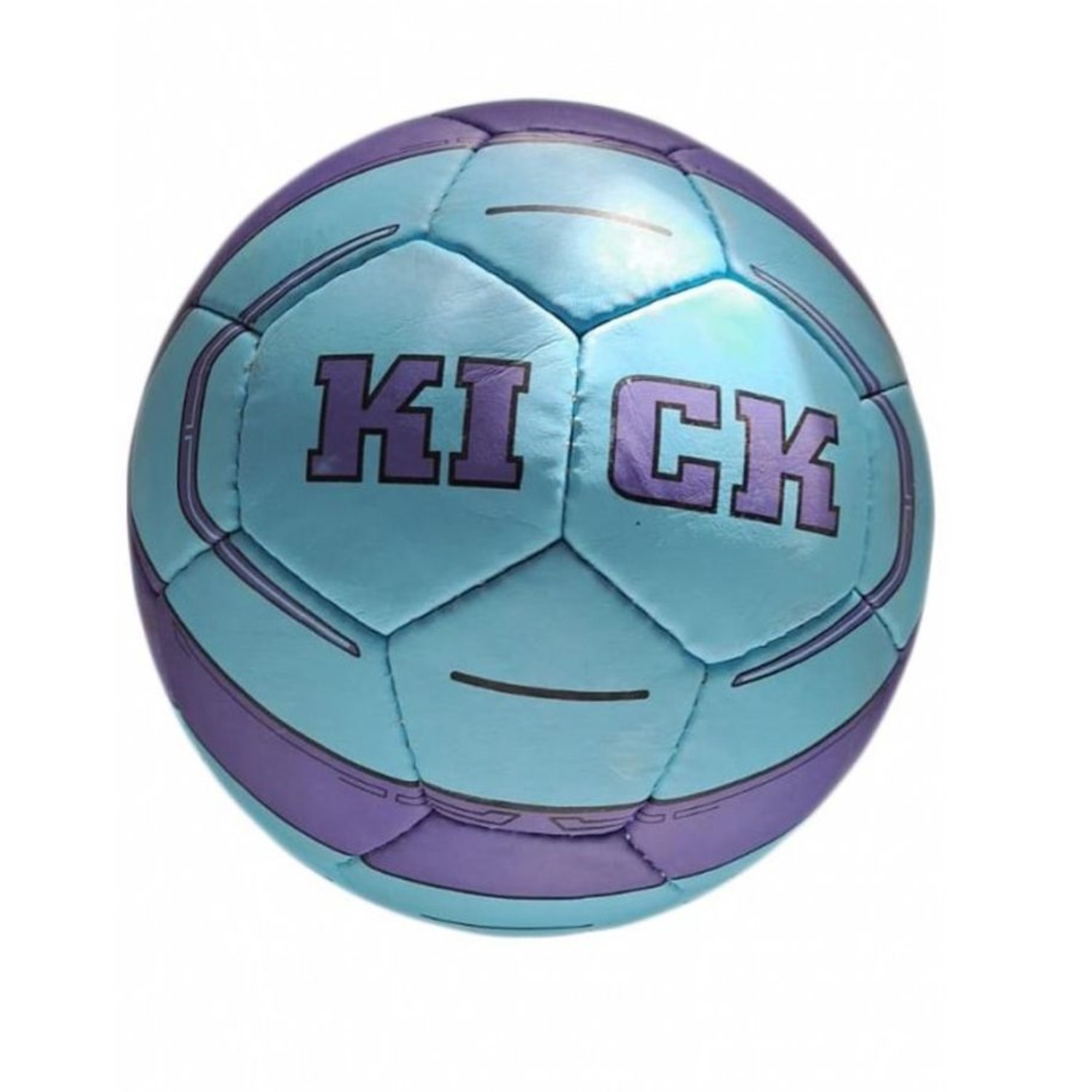 Футбольный мяч Uniglodis сине-фиолетовый размер 5 - фото 2