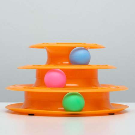 Игровой комплекс Пижон с 3 шариками оранжевый