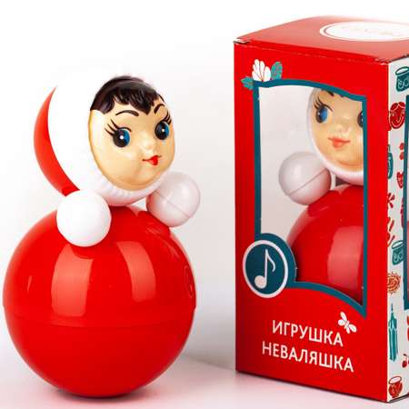 Игрушка-неваляшка Котовские неваляшки Девочка малая 15 см в коробке