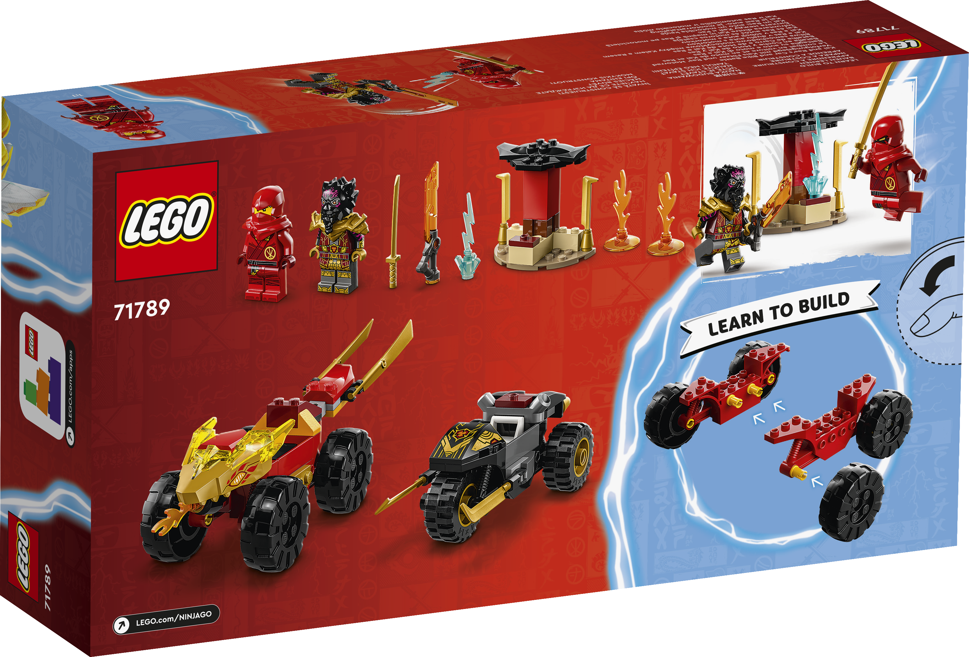 Конструктор LEGO Ninjago Kai and Rass Car and Bike Battle 71789 - фото 7