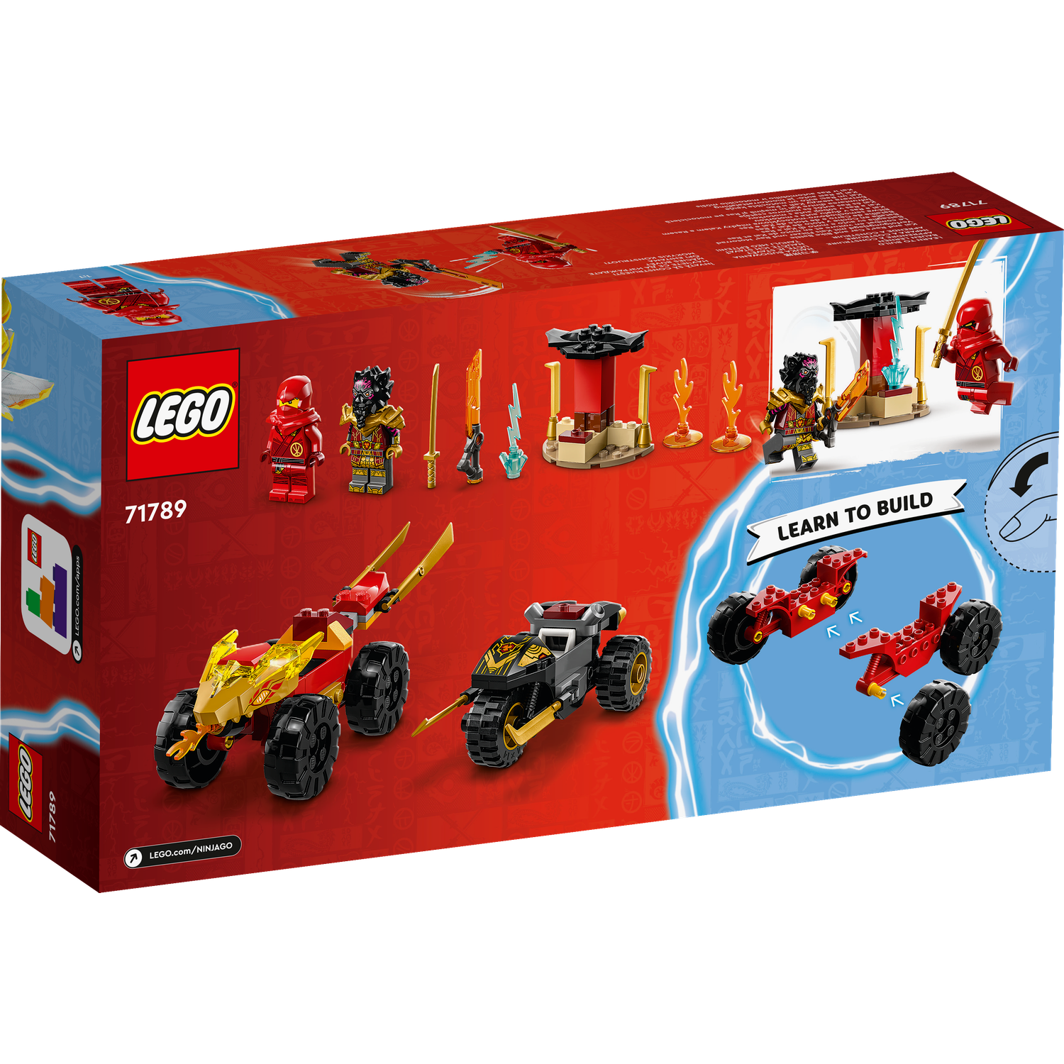 Конструктор LEGO Ninjago Kai and Rass Car and Bike Battle 71789 - фото 7