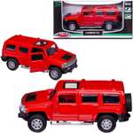 Автомобиль Abtoys Hummer MSZ 1:43 инерционный красный