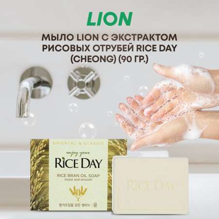 Туалетное мыло CJ LION Riceday Soap с экстрактом рисовых отрубей 100 г