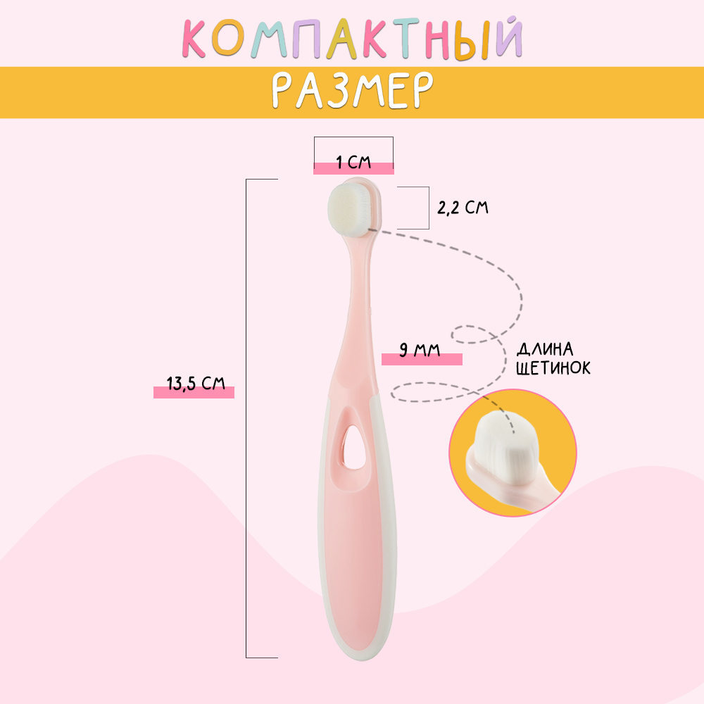 Ультра мягкая зубная щетка Чистый Зуб 0+ для детей 2 шт. - фото 6