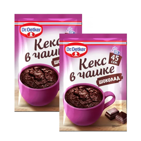 Десерт Кекс в чашке Dr.Oetker Шоколад 2 шт 55 г