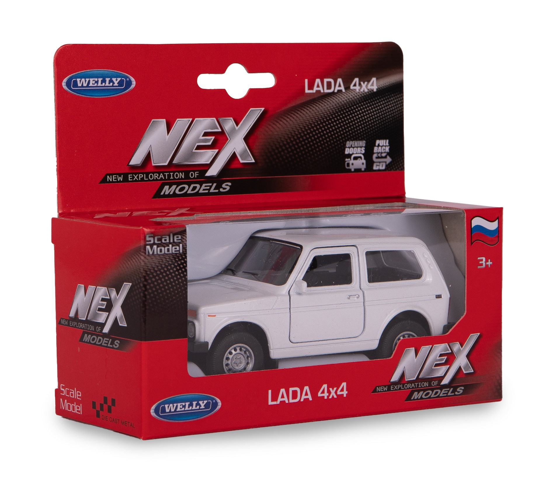 Машинка Welly 1:38 LADA Niva цвет в ассортименте 42386W - фото 4