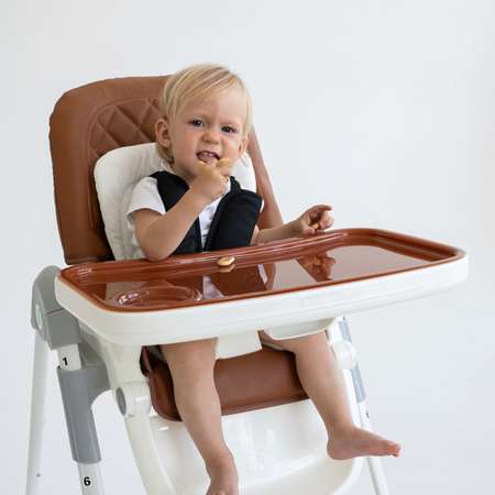 Стульчик для кормления Grow n Up Baby High Chair Brown