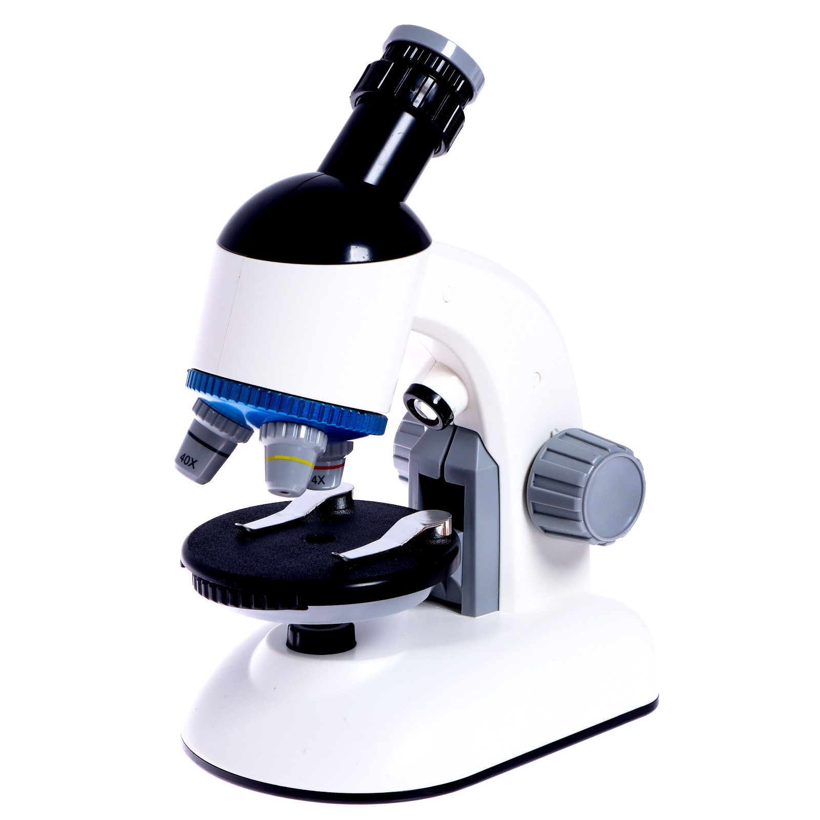 Микроскоп Sima-Land детский «Юный ученый» кратность х100 х400 х1200 подсветка цвет белый - фото 2