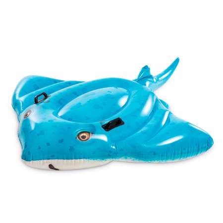 Игрушка надувная для плавания Intex Скат 185х145 см голубой