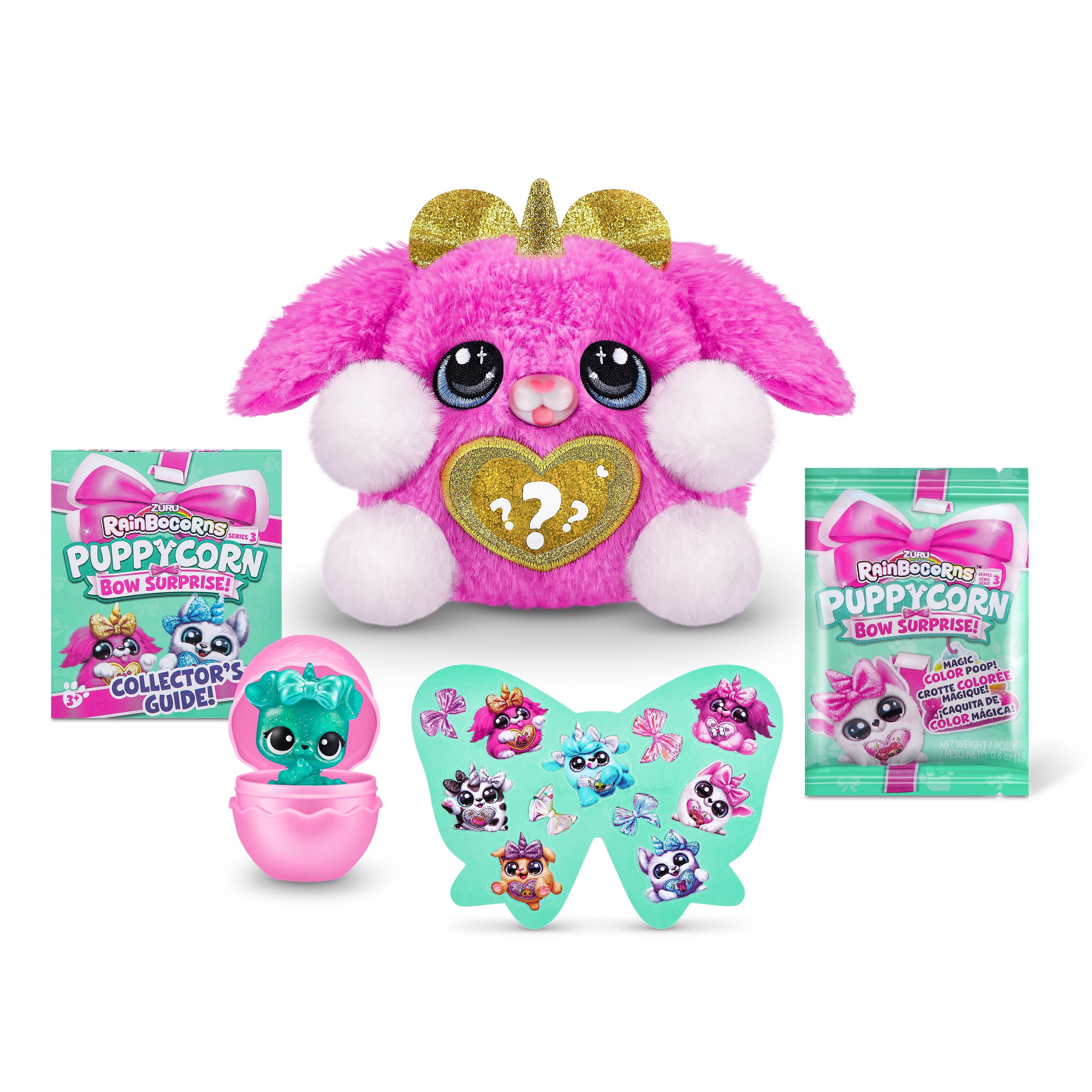 Игрушка сюрприз Zuru Rainbocorns Puppycorn Bow Surprise щенок мини питомец в яйце - фото 11