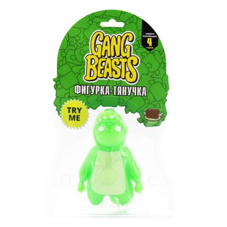 Игрушка PMI фигурка-тянучка Gang Beasts зеленая GB6602-B