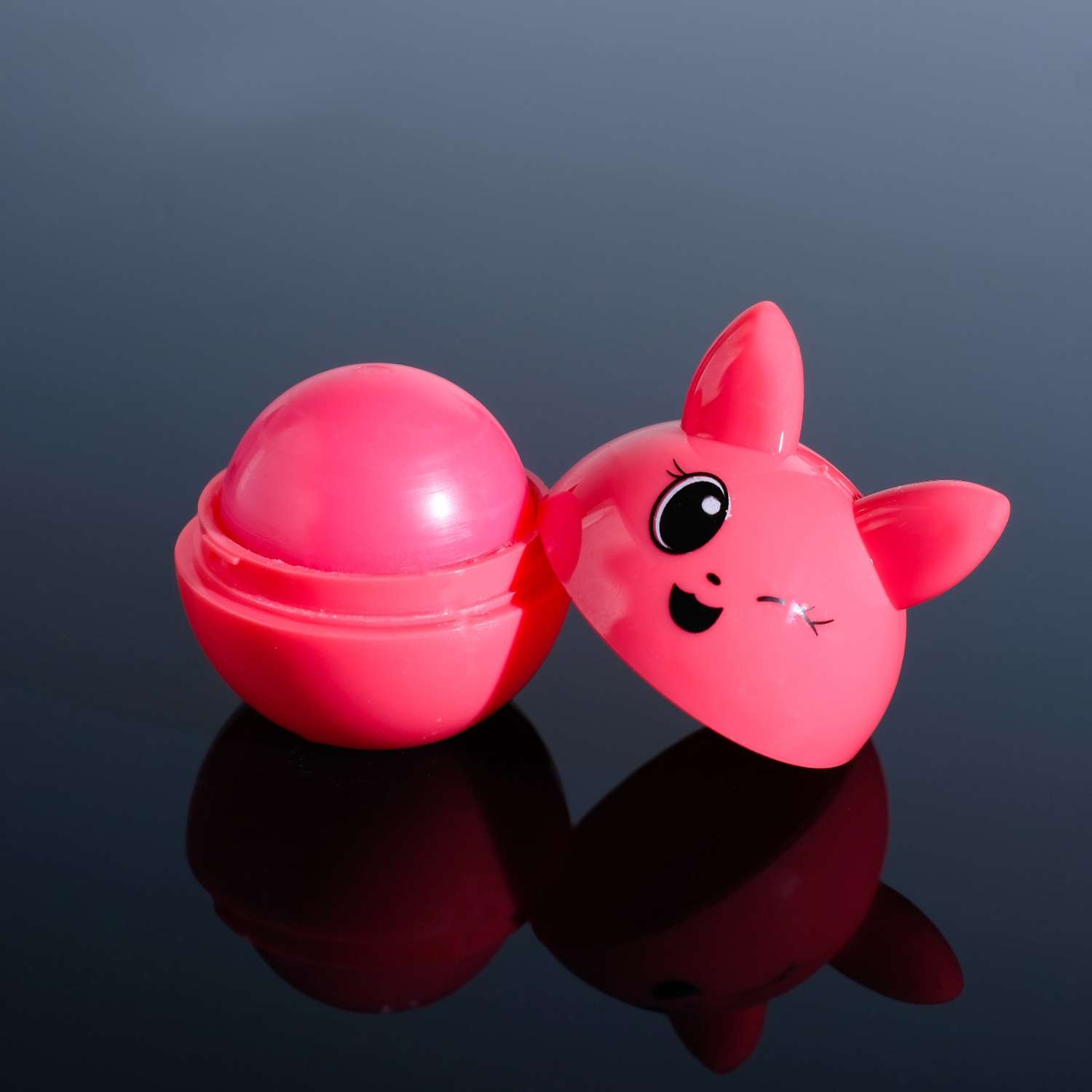 Блеск для губ Выбражулька «Мяу» розовый котик аромат клубники - фото 6