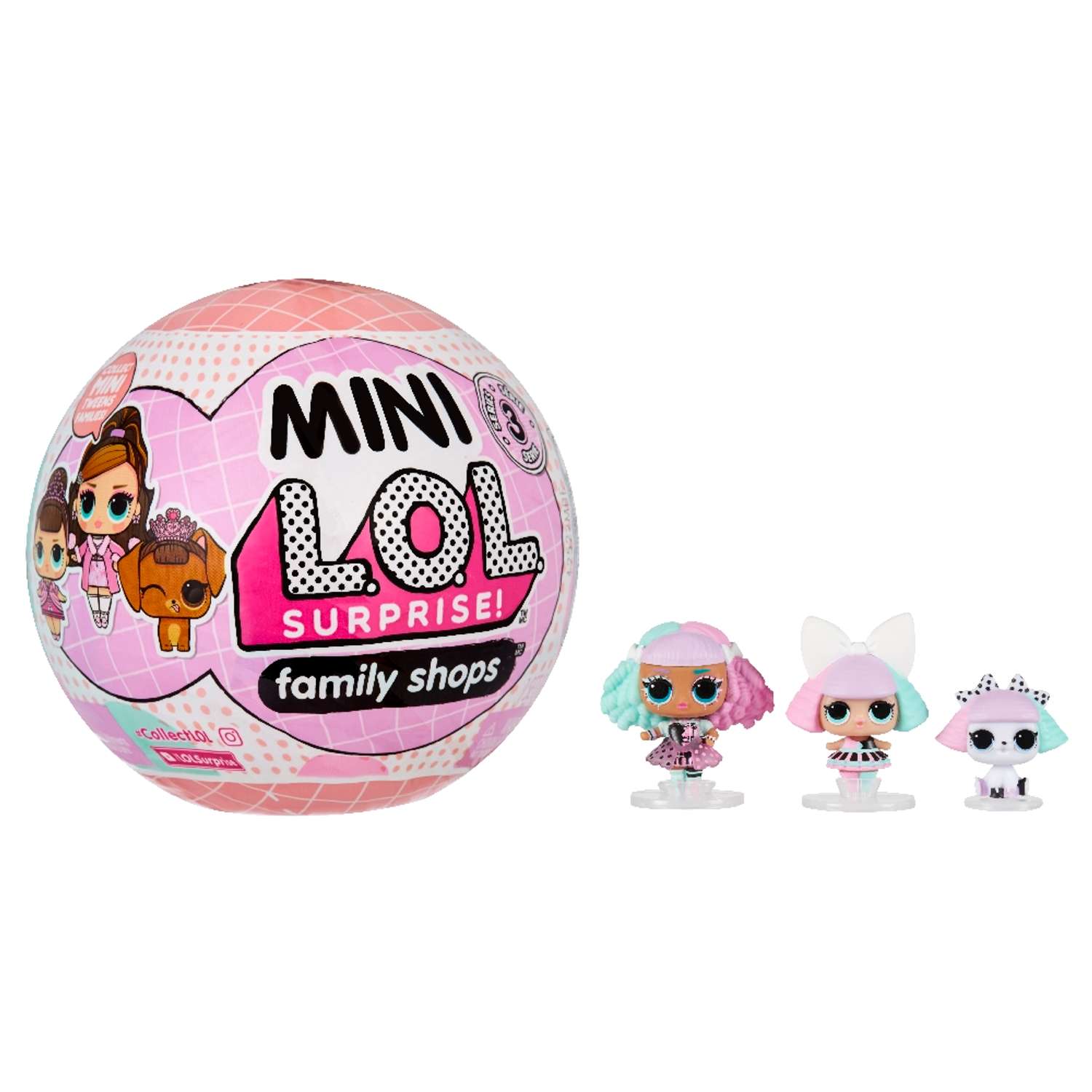 Игрушка LOL Surprise Mini Family Шар в непрозрачной упаковке (Сюрприз) 588467EUC 588467EUC - фото 1