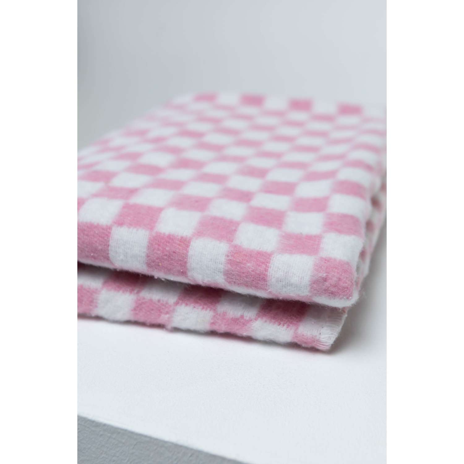 Одеяло байковое Суконная фабрика г. Шуя 140х205 рисунок клетка розовый - фото 6