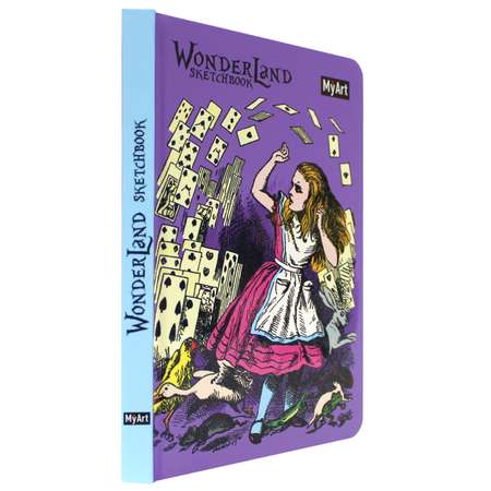 Блокнот Проф-Пресс Myart. Скетчбук Wonderland Sketchbook Алиса