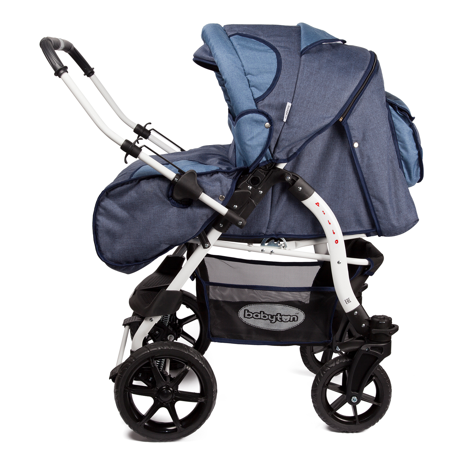 Коляска-трансформер Babyton Pillo OX Dark Blue - фото 3